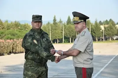 Военнослужещи от НВУ получиха пагоните си за по-високо военно звание