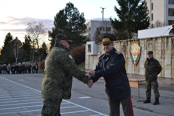 Повишаване в звание на офицери от НВУ